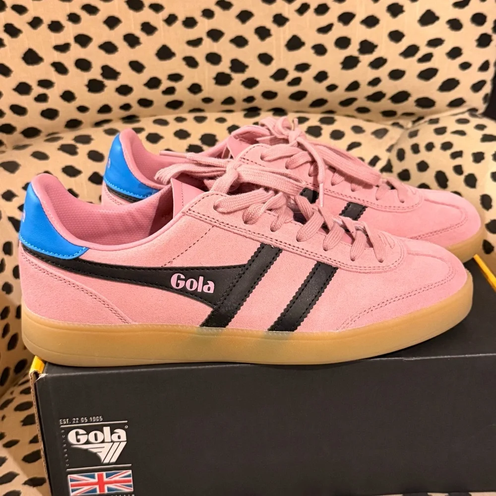 Gola Women's Pink and Black Sneakers - Picture 3 of 6